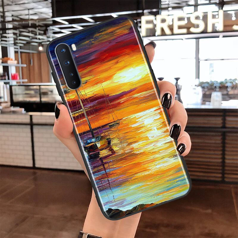 

Soft TPU Cover Van Gogh Plum Blossom for OnePlus Nord N100 N10 8T 8 7T 7 6T 6 5T Pro Black Phone Case