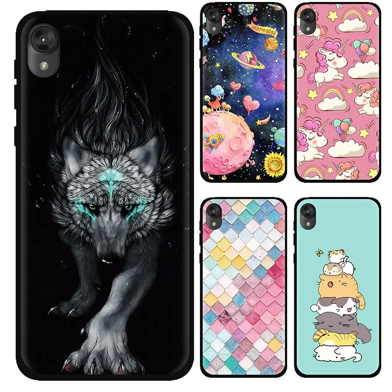 Anti-knock Back Phone Cover For MOTO E6 Colorful Painted TPU Design Silicone Fashionable bac |