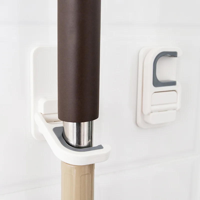 Настенный держатель для швабры крючки органайзер ванной кухни туалетной щетки