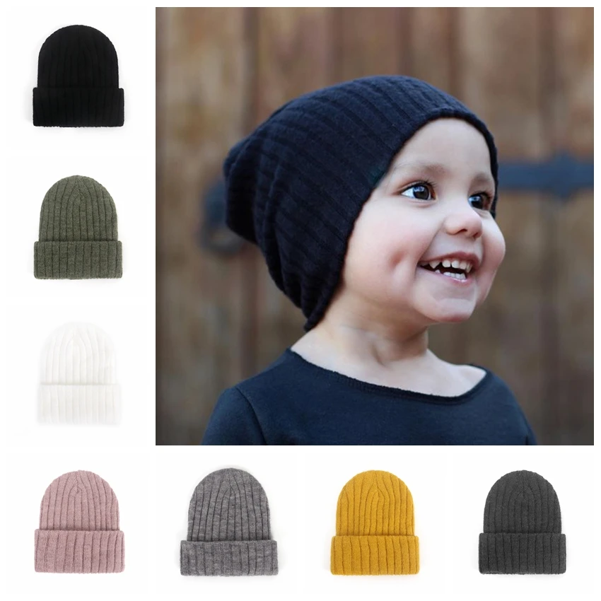 

New 1PCS Cotton Cashmere Hedging Hat Newborn Infant Toddler Caps Turban Baby Girls Beanie Hats Autumn Winter Warm Headwear