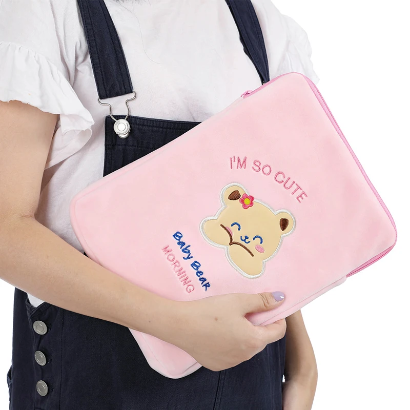 

Чехол для планшета Bear для Mac Ipad Pro 9,7 10,5 11 дюймов, модная дорожная деловая сумка-вкладыш Ins, милые сумки для ноутбука и IPad MO224 для студентов