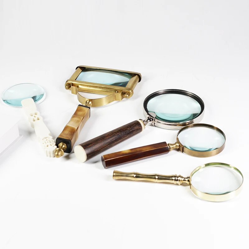 Современное ретро-учебное квадратное круглое медное дерево ручной