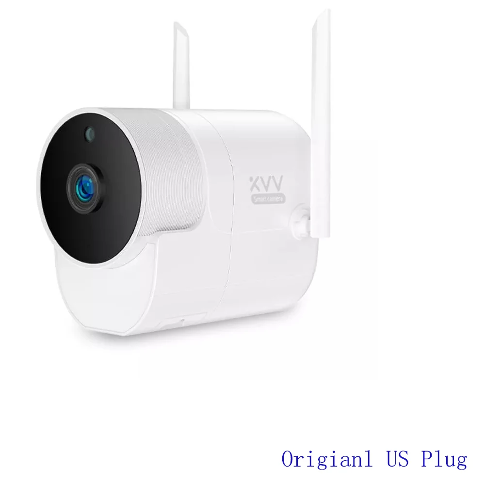 Camera and us plug Xiaomi Xiaovv наружная Водонепроницаемая панорамная камера наблюдения беспроводная wifi ночного видения высокой четкости с приложением Mijia - Colour: Camera and us plug