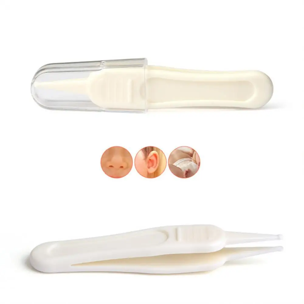 

Newborn Baby Cleaning Tweezer Plastic Durable Baby Nose Ear Navel Cleaning Daily Accessories Remover Tweezer Clip Toddler Tool
