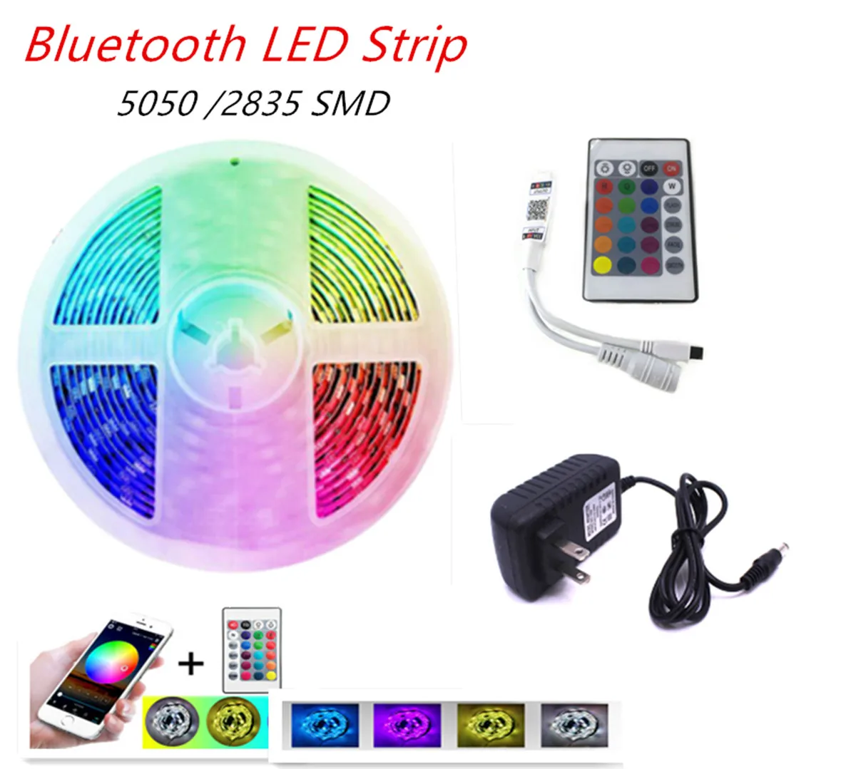 Светодиодная лента с Bluetooth светильник s 20 м RGB 5050 SMD гибкая водонепроницаемый