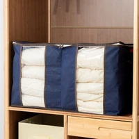 foldable clothes quilt storage bags blanket closet sweater organizer box sorting pouches clothes cabinet container home