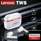 Lenovo LP1 наушников TWS Bluetooth 5,0 настоящие Беспроводные наушники с сенсорным управлением спортивные Sweatproof наушники-вкладыши с микрофоном