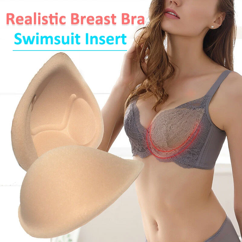 1 пара фальшивые реалистичные губчатые формы для груди поддельные купальники