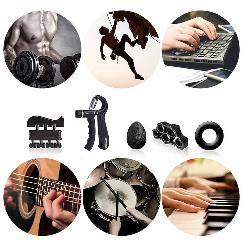 

5-60Kg Adjustable Heavy Gripper Fitness Hand Exerciser Hand Grip Strengthener Grip Wrist Training Finger Pinch Carpal Expander