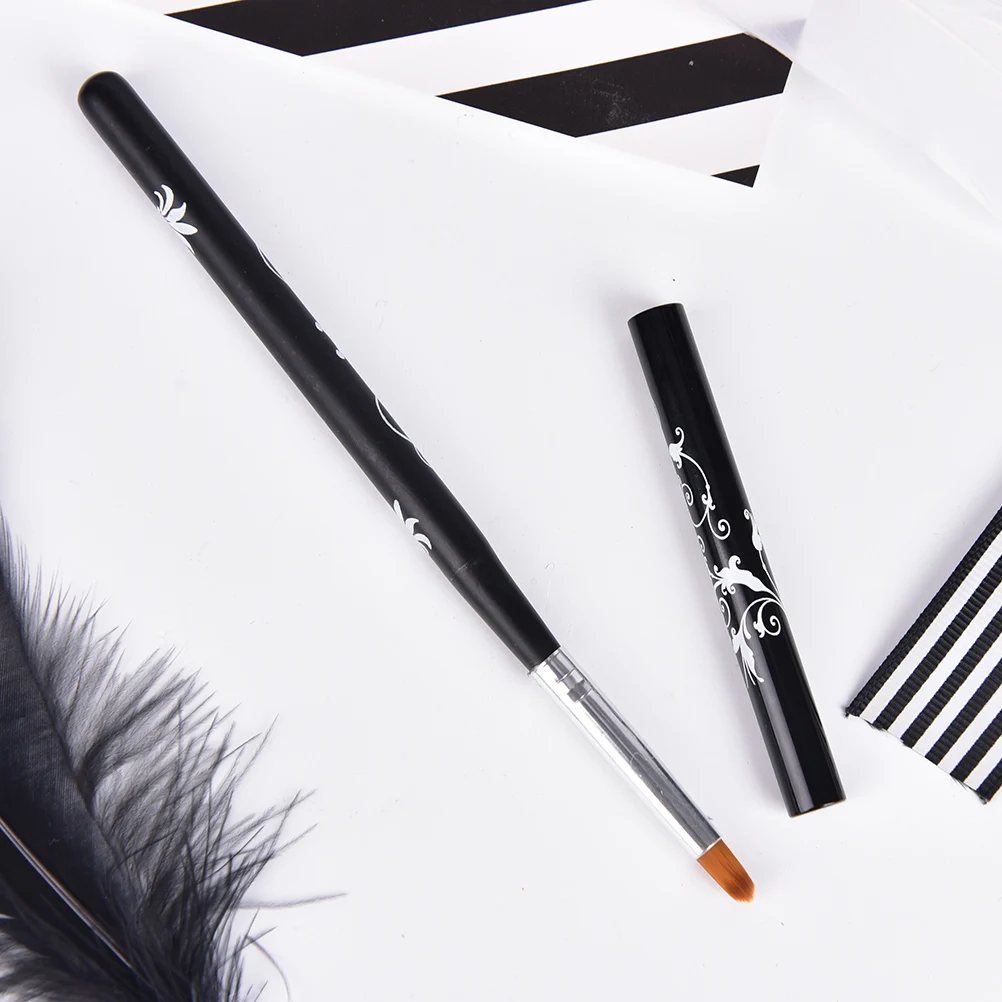 16 см дизайн печати металлическая деревянная ручка колпачок цельный УФ гель для