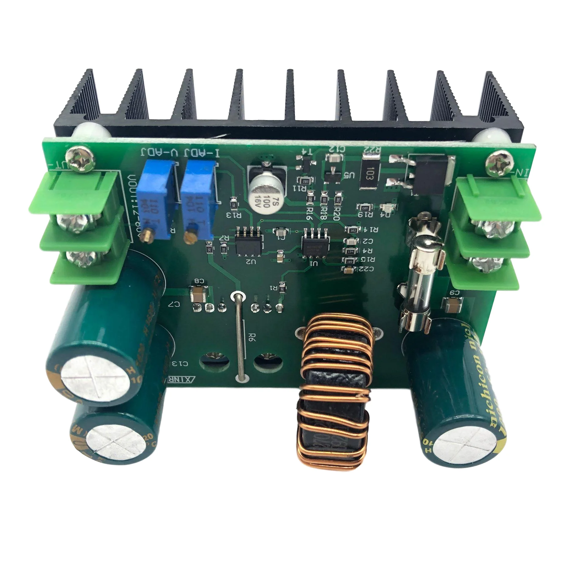 Автомобильный источник питания DC-DC 600W 10-60V to 12-80V Boost Converter Step-up Module