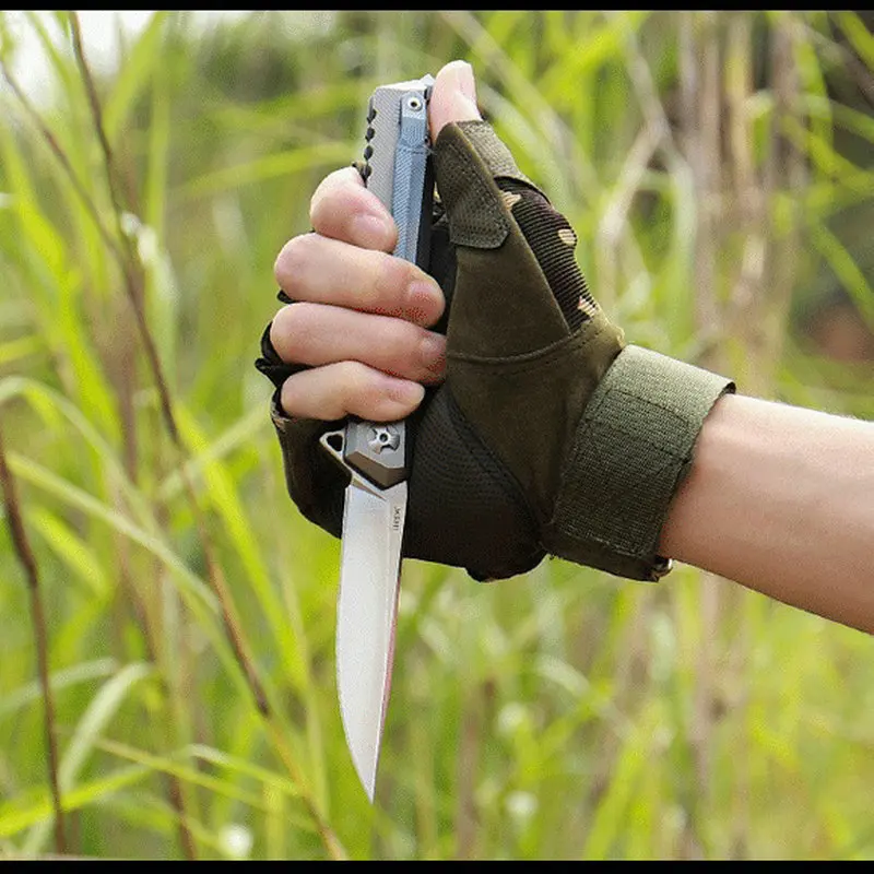 

S35vn powder steel titanium alloy handle tactical folding knife outdoor survival life knife portable self-defense fruit knife