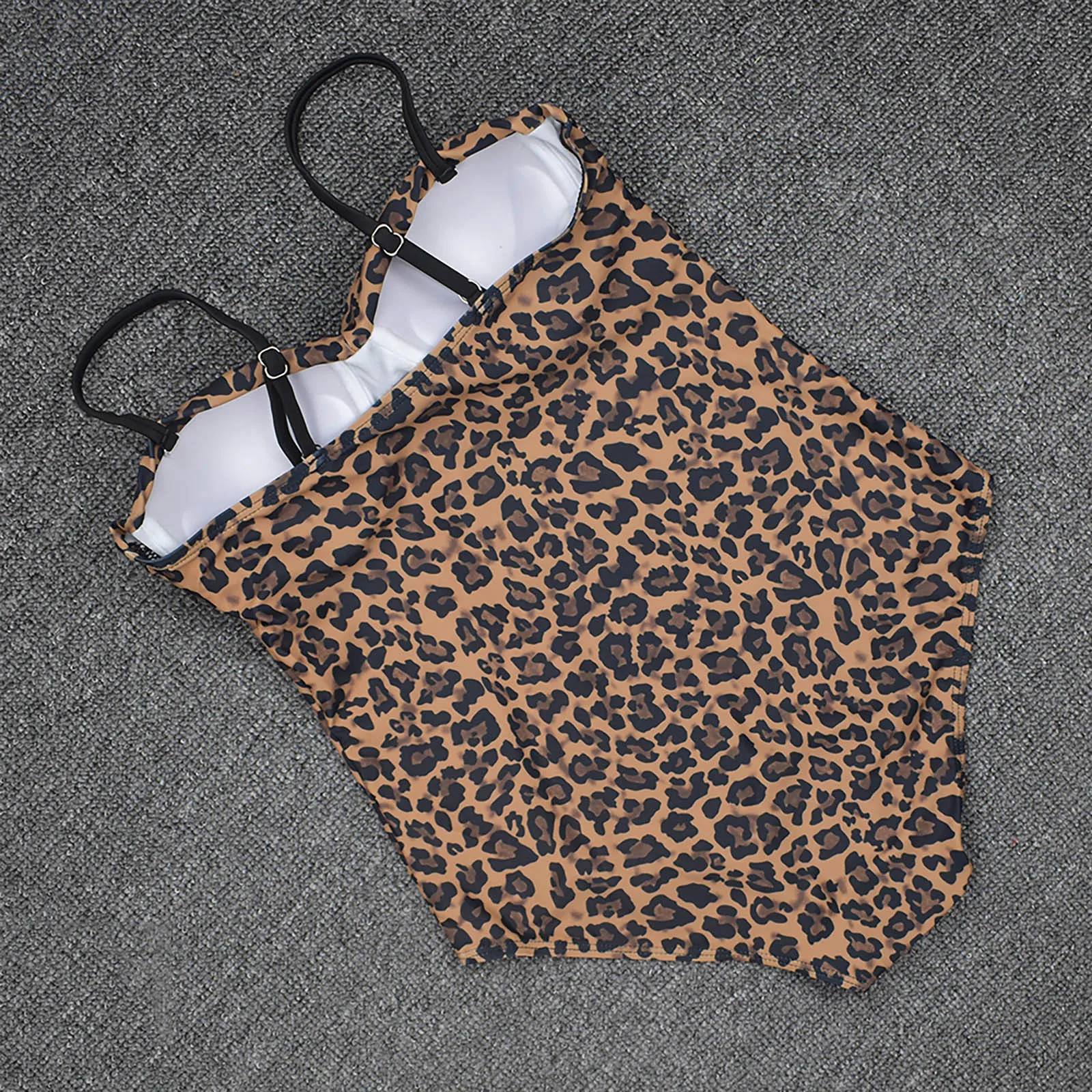 

Women's Summer Casual Fashion Sexy Printed V-neck Bikini Set Beach Swimwear 2021 maillot de bain femme