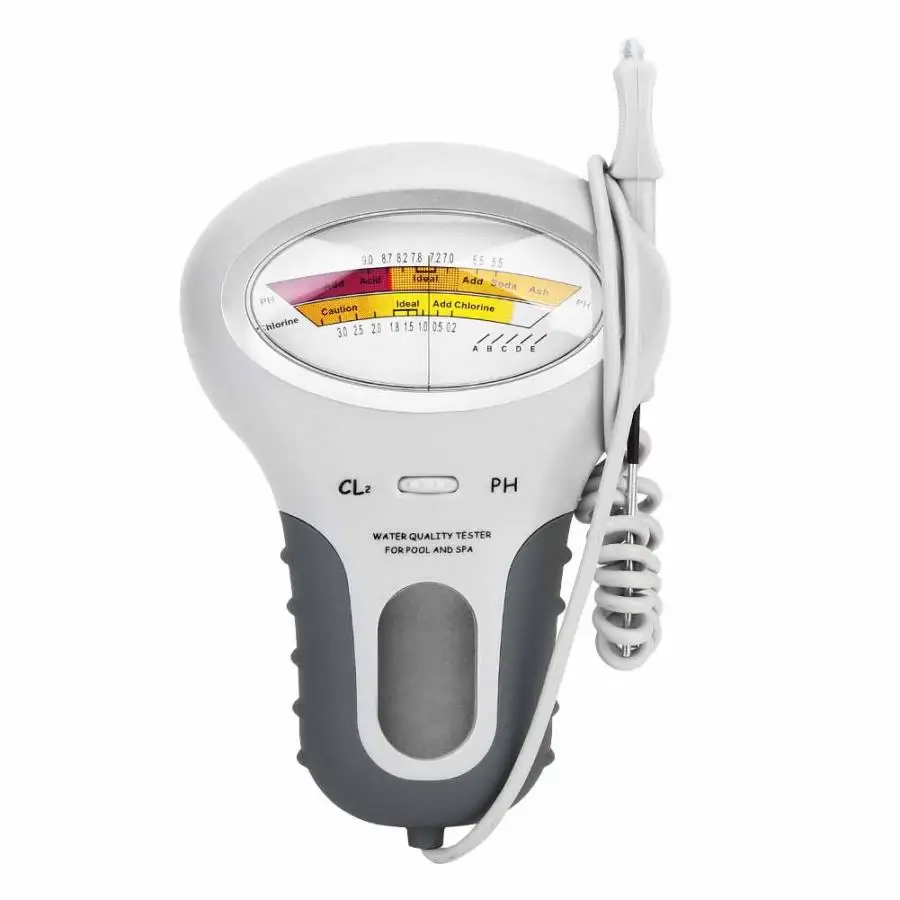 Профессиональный 2 в 1 точный тестер PH хлора Измеритель Качества воды
