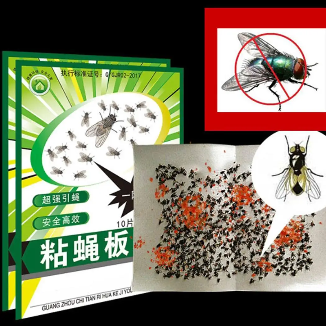 10 шт. липкие ловушки для насекомых эффективные наклейки Aphids Белые мухи|Ловушки| |