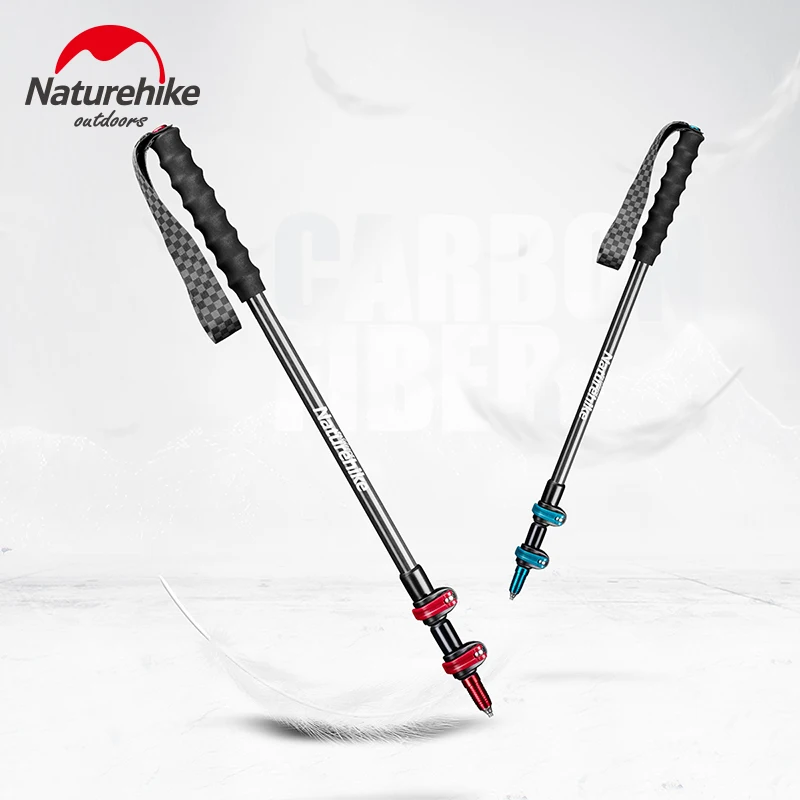 

Naturehike 1 stick Trekking Pole 3 Section Lightweight Climbing Cane Walking Stick for Hiking Mountaineering Running Backpacking