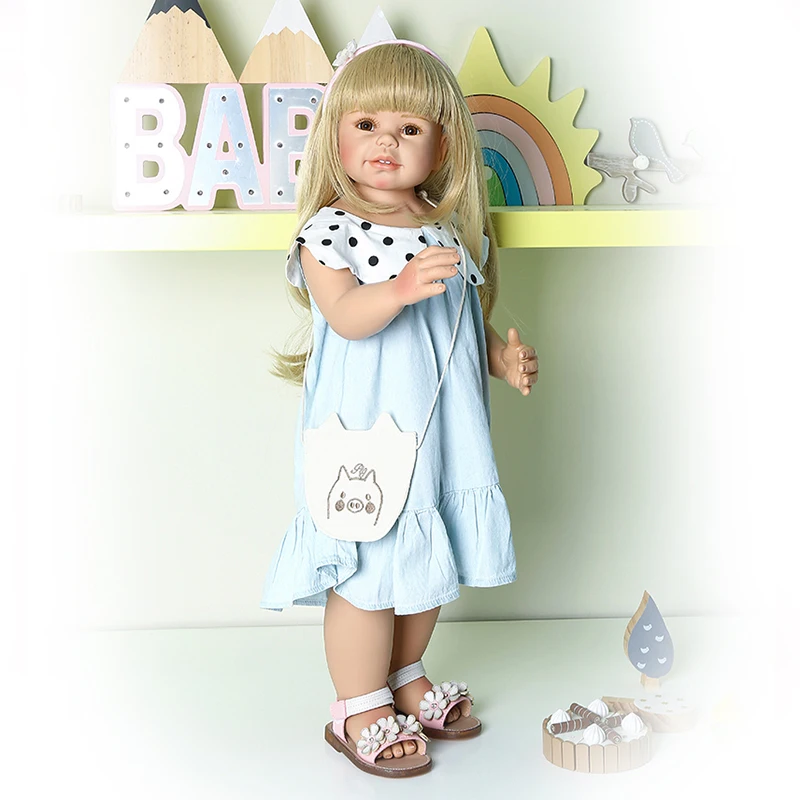 87 см 34 5 дюймов полный корпус силиконовые inteiro Baby Life/Boneca младенец получивший новую