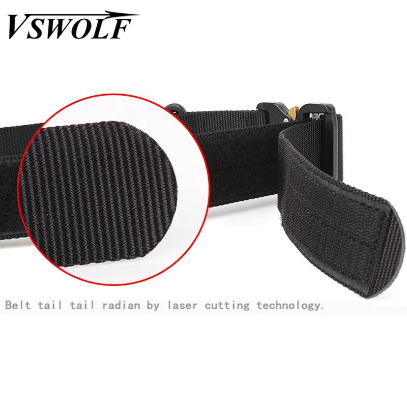 

Military Tactical Nylon Belts outdoor Molle Special police SWAT Duty Gear Men Metal Insert Buckle Patrol Survival Training Belt