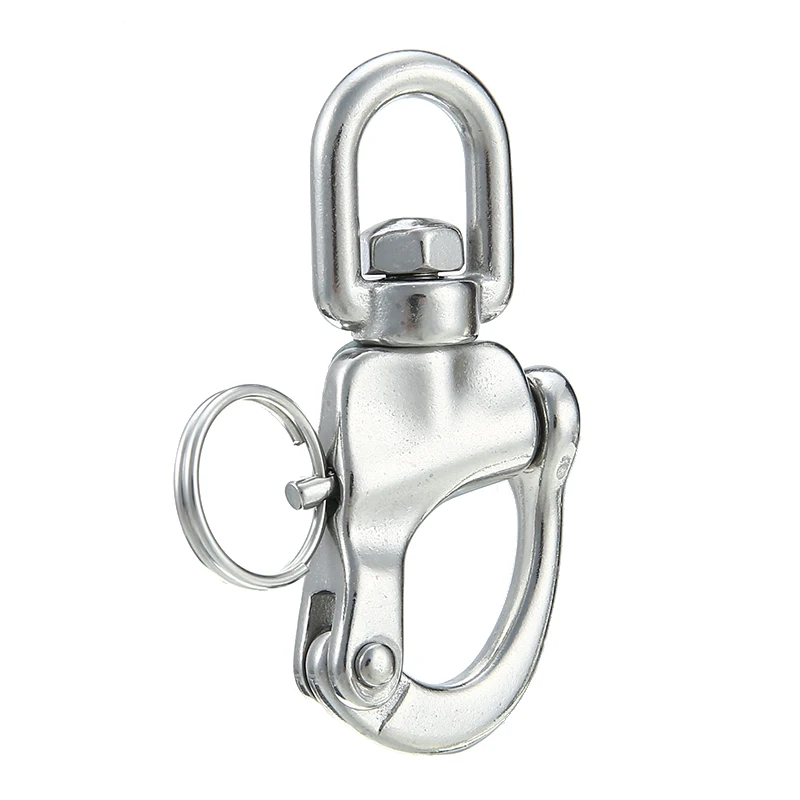 Вращающийся пружинный крючок из нержавеющей стали быстросъемная Скоба для лодки