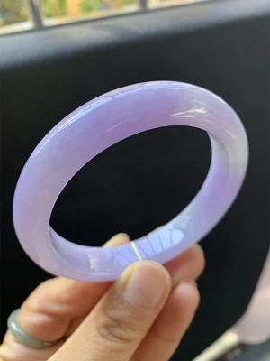 

Zheru гарнитур ювелирных украшений из природного бирманский жадеит светильник фиолетовый 54-64 мм браслет элегантный принцесса ювелирные изде...