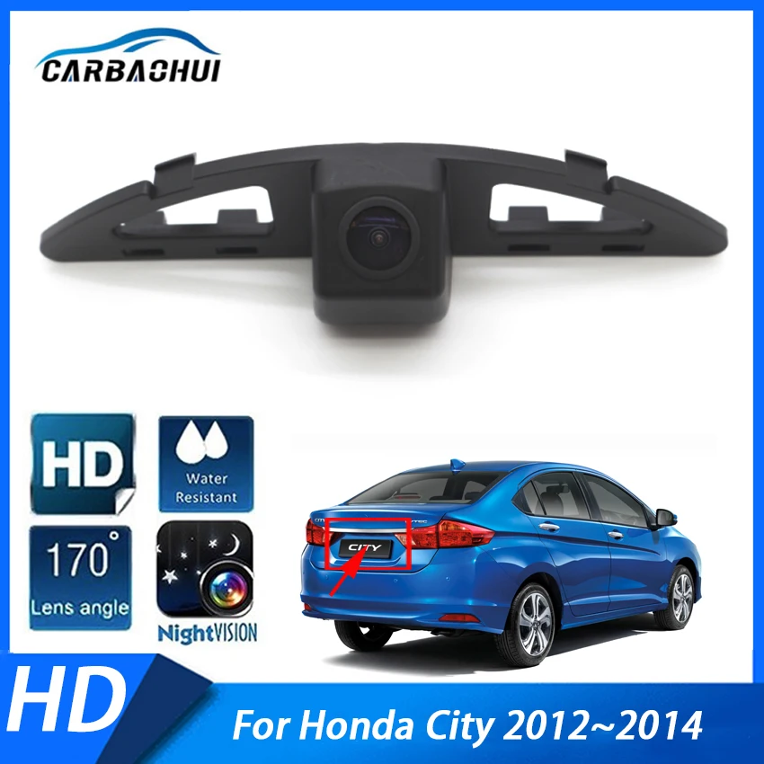 Камера заднего вида 170 градусов 1080P HD для Honda City 2012 ~ 2014 | Автомобили и мотоциклы