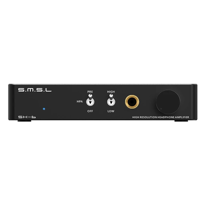 

SMSL SH-6 Headphone Amplifier 2 Step Gain settings Desktop Mini Headphone Amplifier