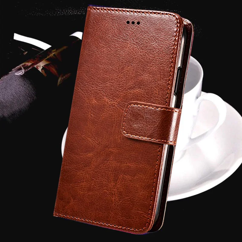 Роскошный кожаный флип чехол на магните для Infocus M310 кошелек с отделениями карт