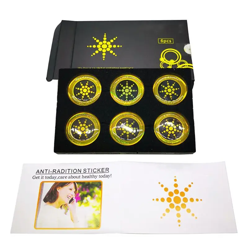 

6 шт круглый квантовый щит стикер анти-Радиационная защита Мобильный телефон стикер для мобильного телефона EMF протектор