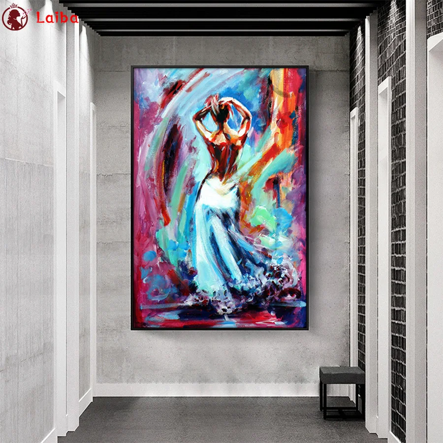 

5d diy diamond painting Abstract art, colorful sexy woman mosaic diamond crystal painting full square round diamond embroidery