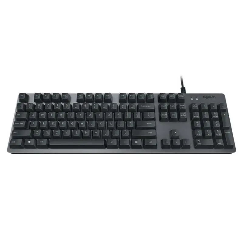 Ограниченное по доступной цене! новые продукты logitech K840 профессиональный кабель игровой алюминиевый механическая клавиатура Genius