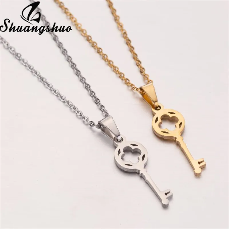 Модные Крошечные Подвески Shuangshuo с ключами ожерелья для женщин ювелирные изделия