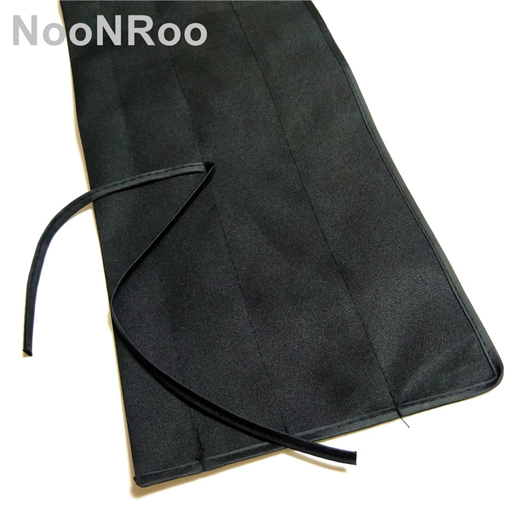 NooNRoo 100% Cotton Bag for fly rod blank 4 section fly rod bag Black color cloth high quality Fly Fishing Rod bag 32.8g images - 6