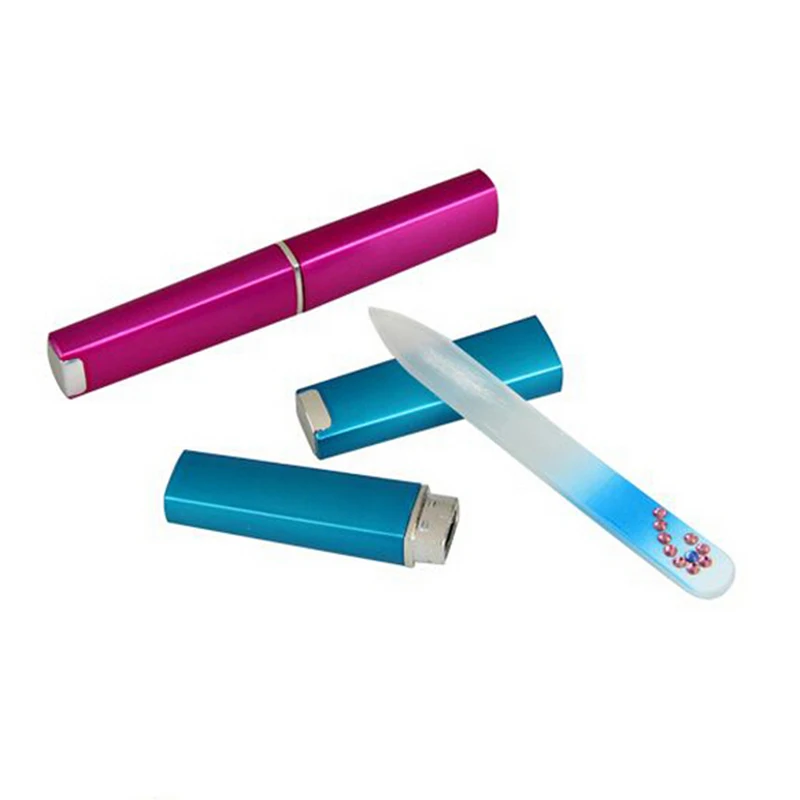 

Durable Crystal Glass File Buffer Sanding Sandpaper Manicure Device Nail Art Tools Professional Nail Files
