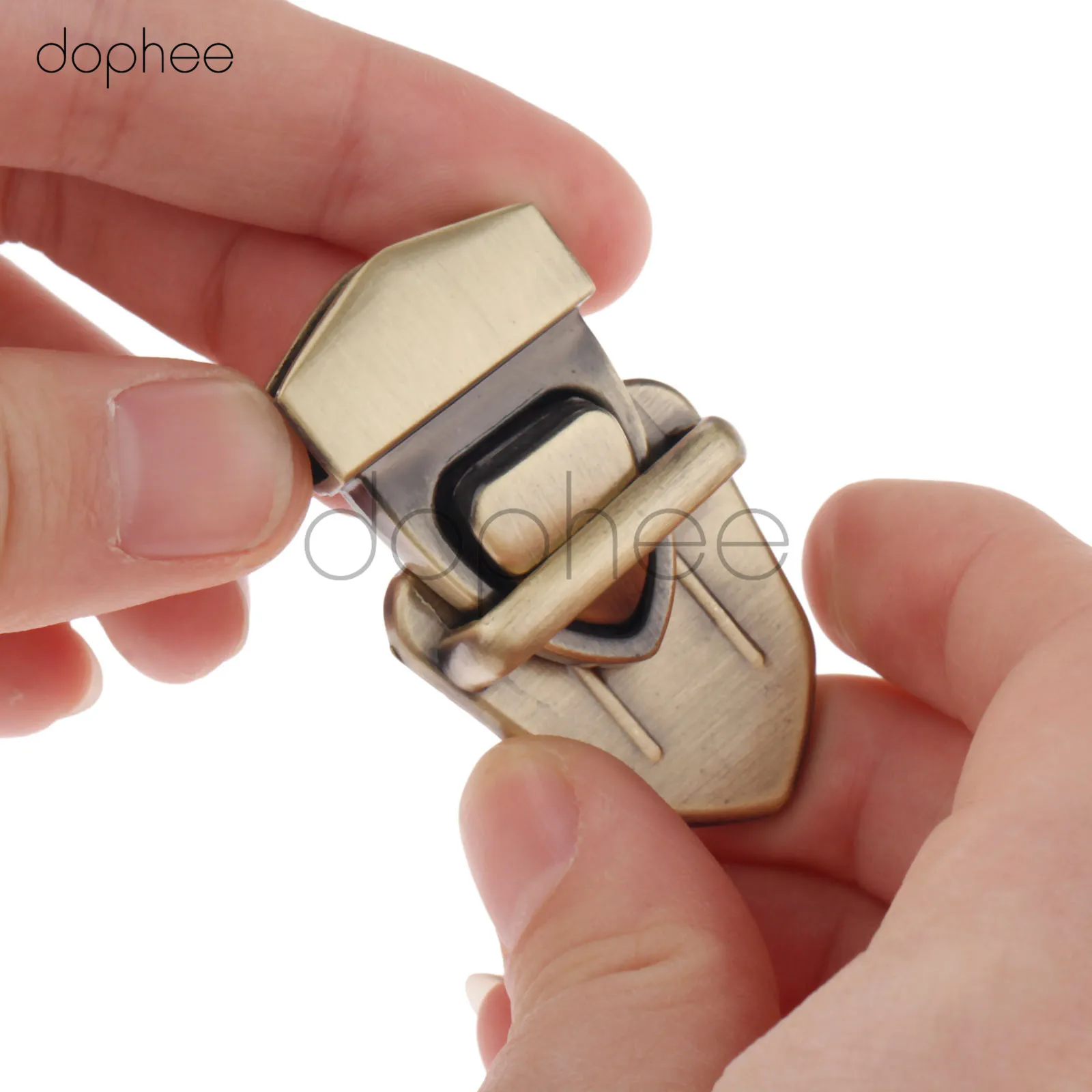 Dophee 1 шт. металлический замок для сумки защелка Поворотный 29*38 мм 4 цвета Набор