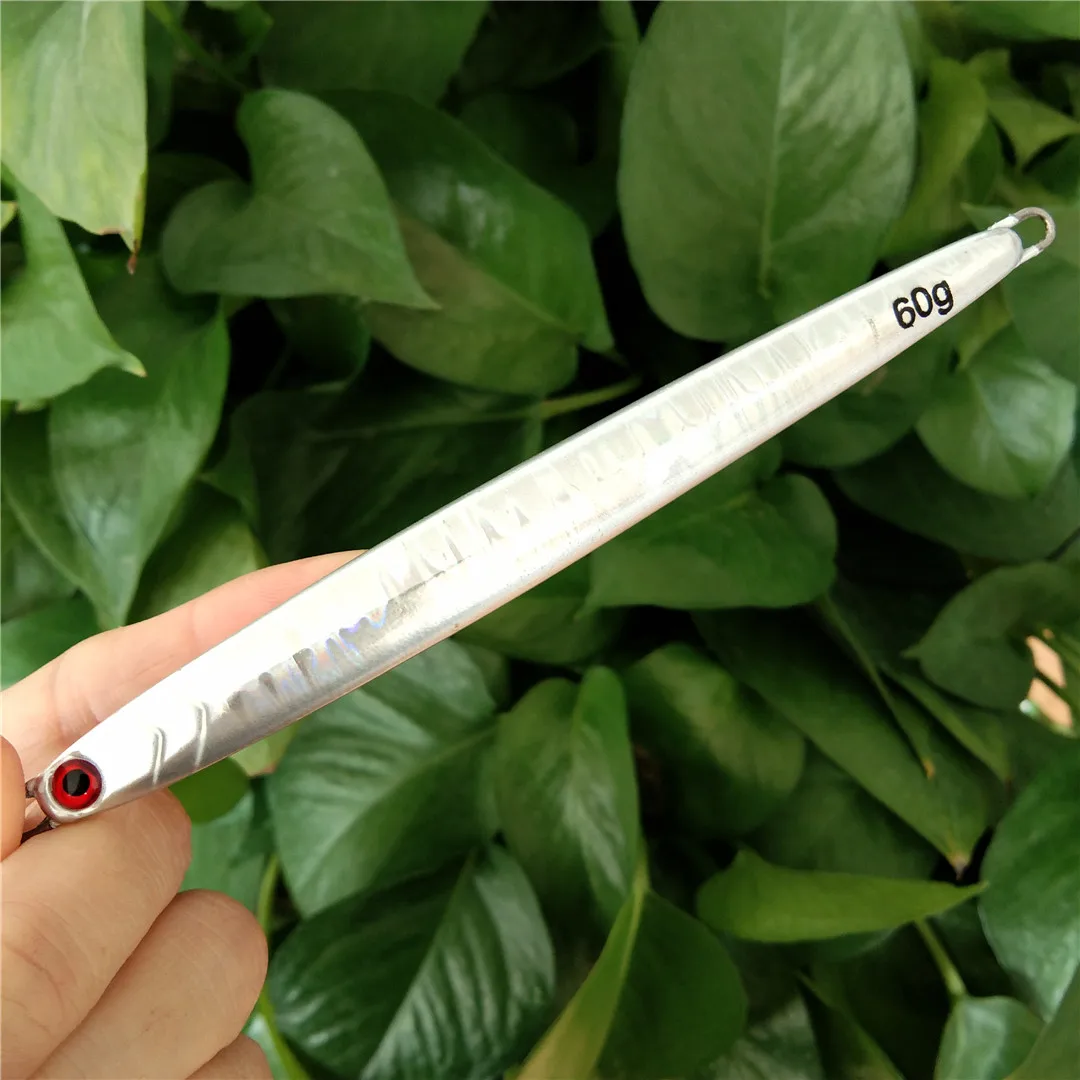 

30g 40g 60g Metal jig bait weight trolling hard bait bass fishing tackle trout diving bait diving bait