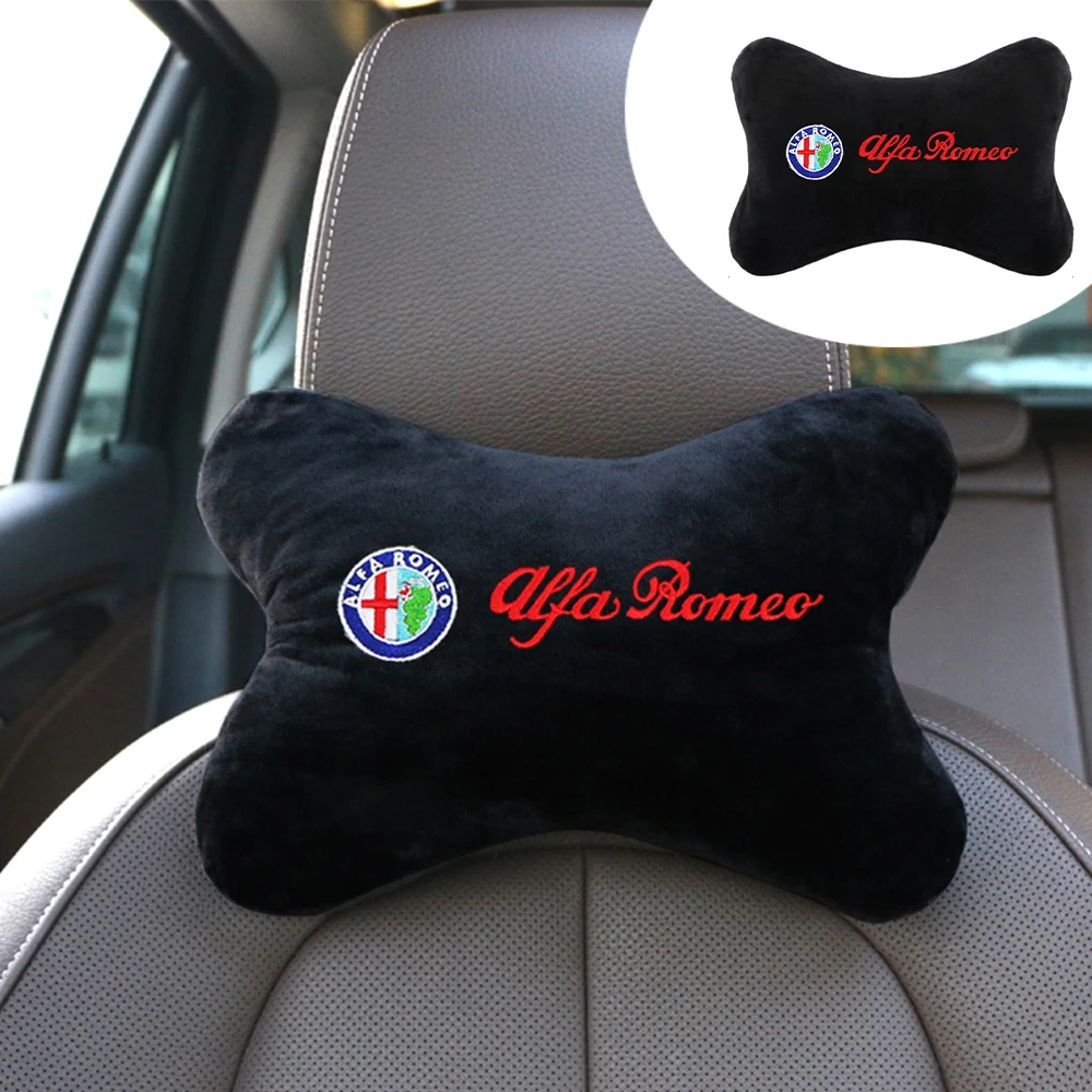 

Car Seat Head Neck Support Pillow Auto Backrest Neck Rest Cushion Pillows For Alfa Romeo Spider Giulia Giulietta 4c Mito Stelvio