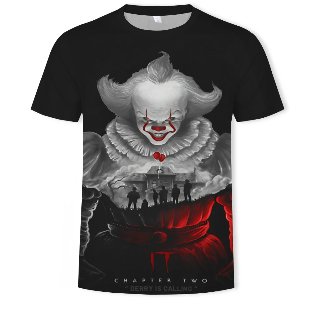 

Clown print T-shirt interesting and interesting menâ€™s and womenâ€™s clown casual t-shirt Clown print T-shirtã€€fearsome
