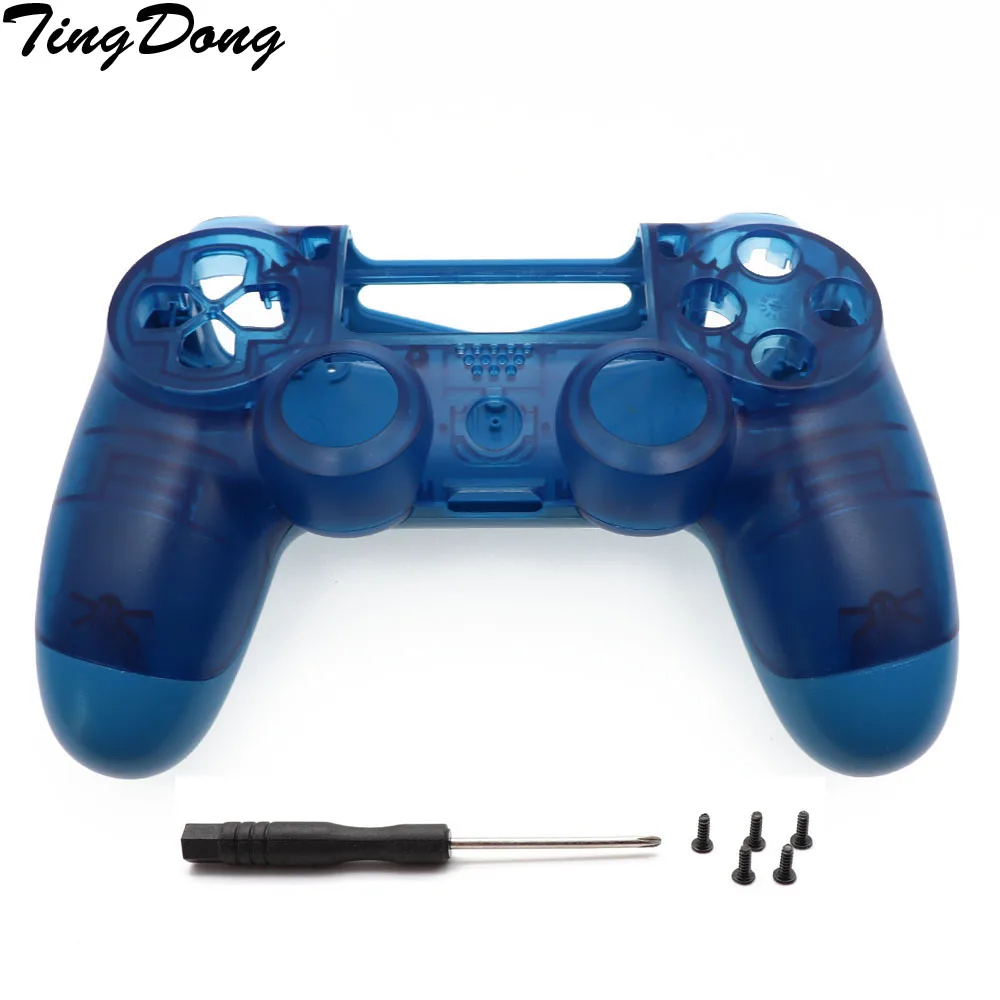

Foggy Clear Blue PS4 PRO Housing Shell Faceplate Case Replacement for Playstation 4 Dualshock 4 Pro 4.0 V2 JDM 040 JDS 040