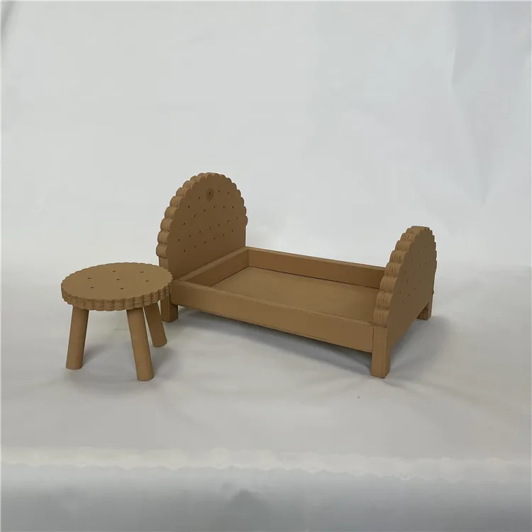 Реквизит для фотосъемки новорожденных деревянная детская кроватка детской |