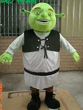 Новый костюм талисман Шрека мультяшный на Хэллоуин для вечевечерние открытом