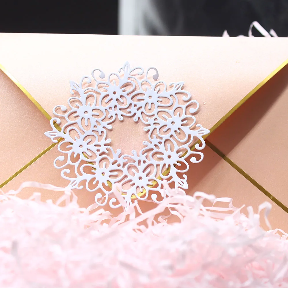 DIY круги кружева альбом декор лезвие трафарет металла резки штампы Тиснение