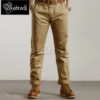rt 10oz cargo pants for men army green officer chino pants red line casual pure cotton work pants slim straight khaki overalls