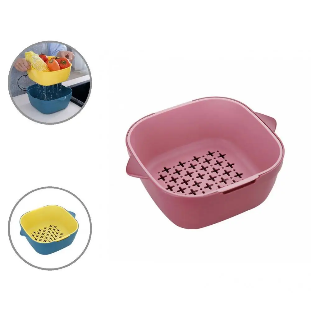 

Food Grade Stylish Nordic Style Washing Strainer Safe Washing Strainer Separation Design for Home