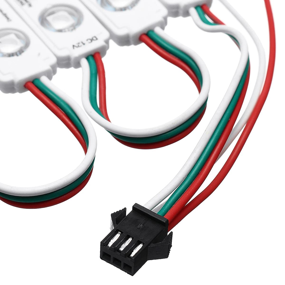 20 шт. WS2811 DC12V 3 светодиодный 5050 RGB SMD СВЕТОДИОДНЫЙ модуль полоса светильник на переднее окно знак+ 14 ключей дистанционного управления