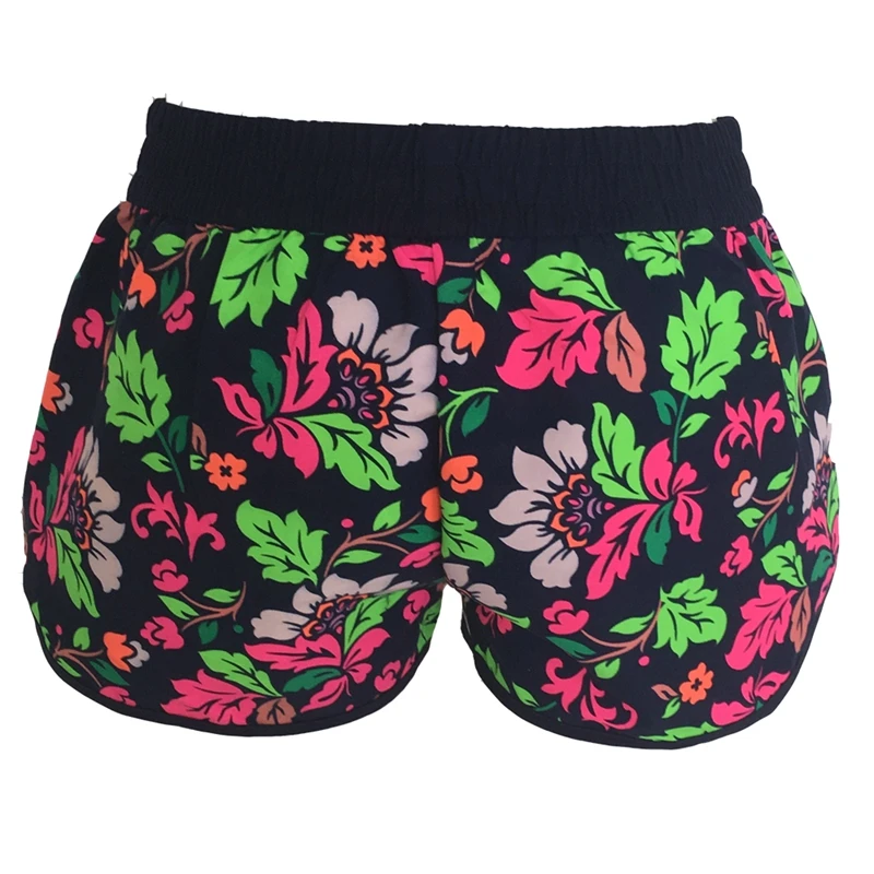 Женские шорты с цветочным принтом штаны размера плюс женская одежда