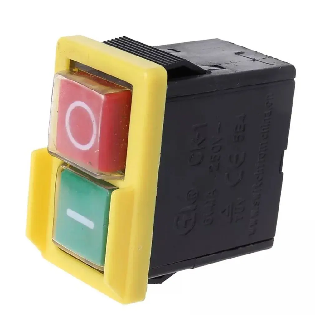 Водонепроницаемый кнопочный переключатель переменного тока 250 в 6/4A резак для