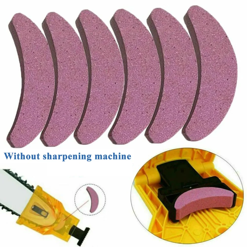 

1/3/6pcs Sharpener stone 1/3/6X Chromium Corundum Chainsaw Teeth Sharpening
