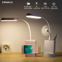 dimming kids room bedroom night table lamps rechargeable childrens bedside lamp desk led reading light bed power bank function