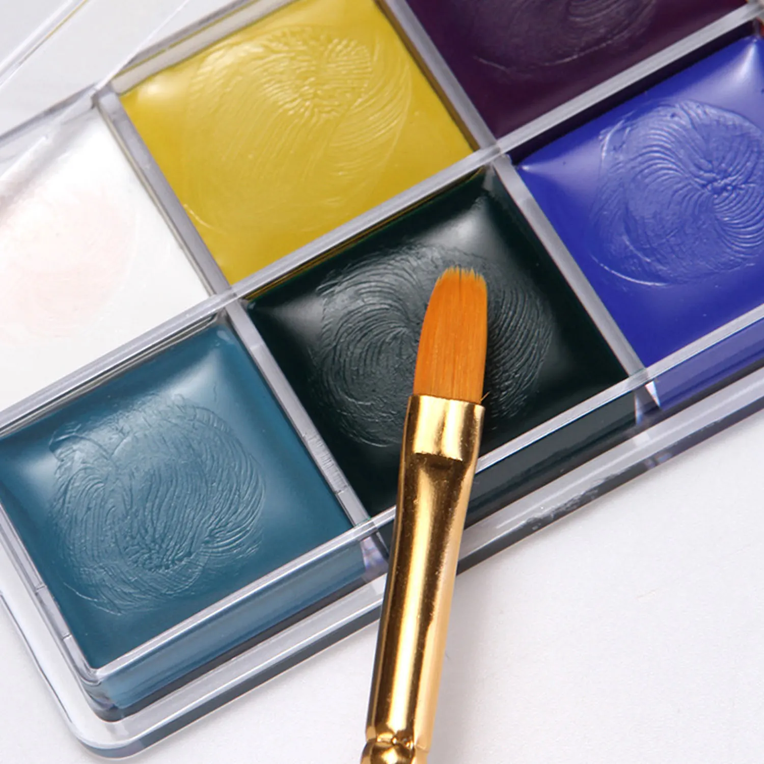 12-Colorlip liquid pigment rushes for Halloween Theatre Performances Masquerade Role Play Cosplay Party tattoo ink set