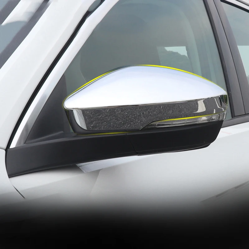 

ABS Chrome Car Rearview Mirror Cover Side Wing Cap Shell Case Trims For Volkswagen VW T-ROC 2017 2018 Car Styling Accessories